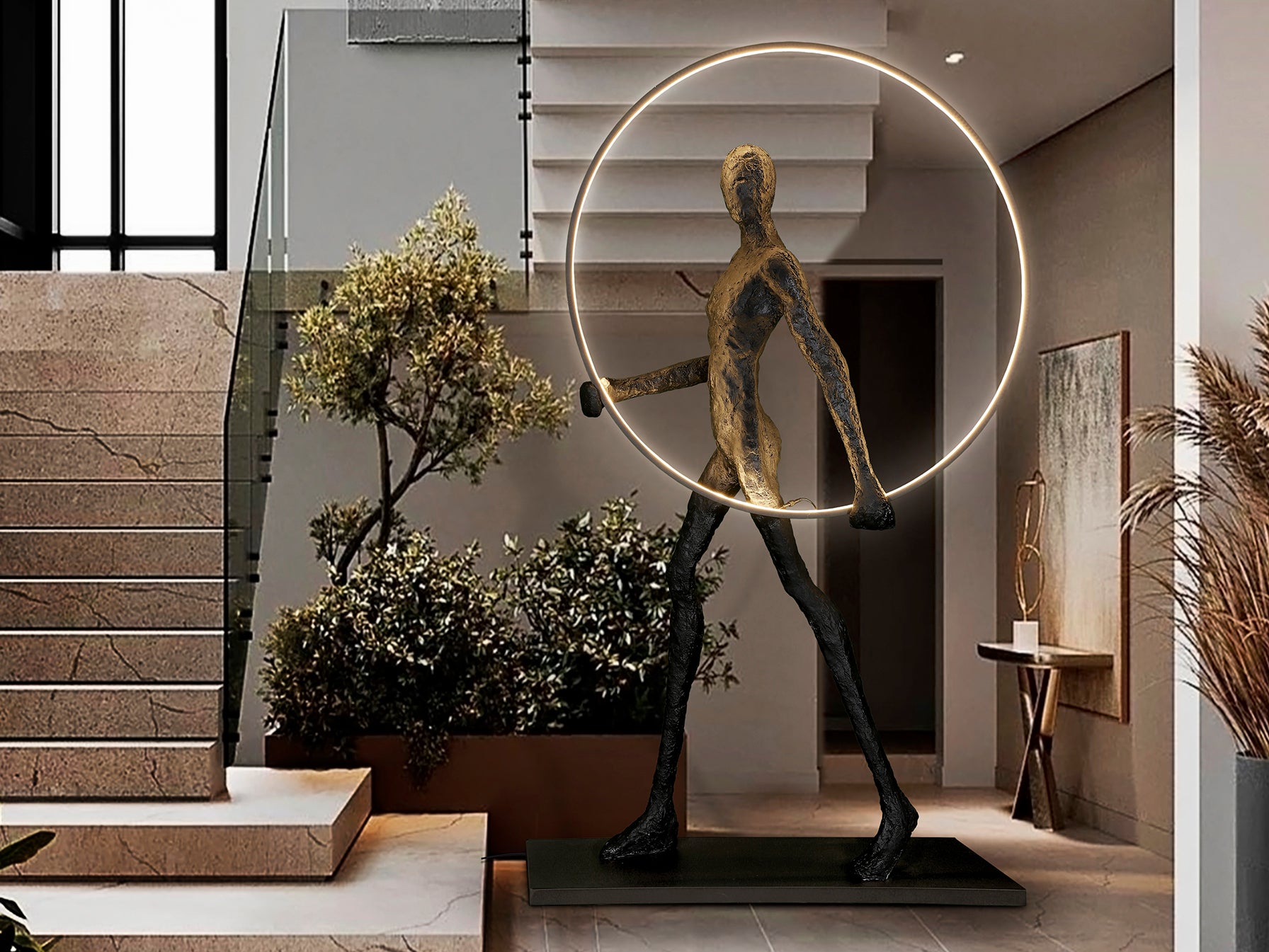 Figura Decorativa Caminante Negra - Schuller - luzguru.com