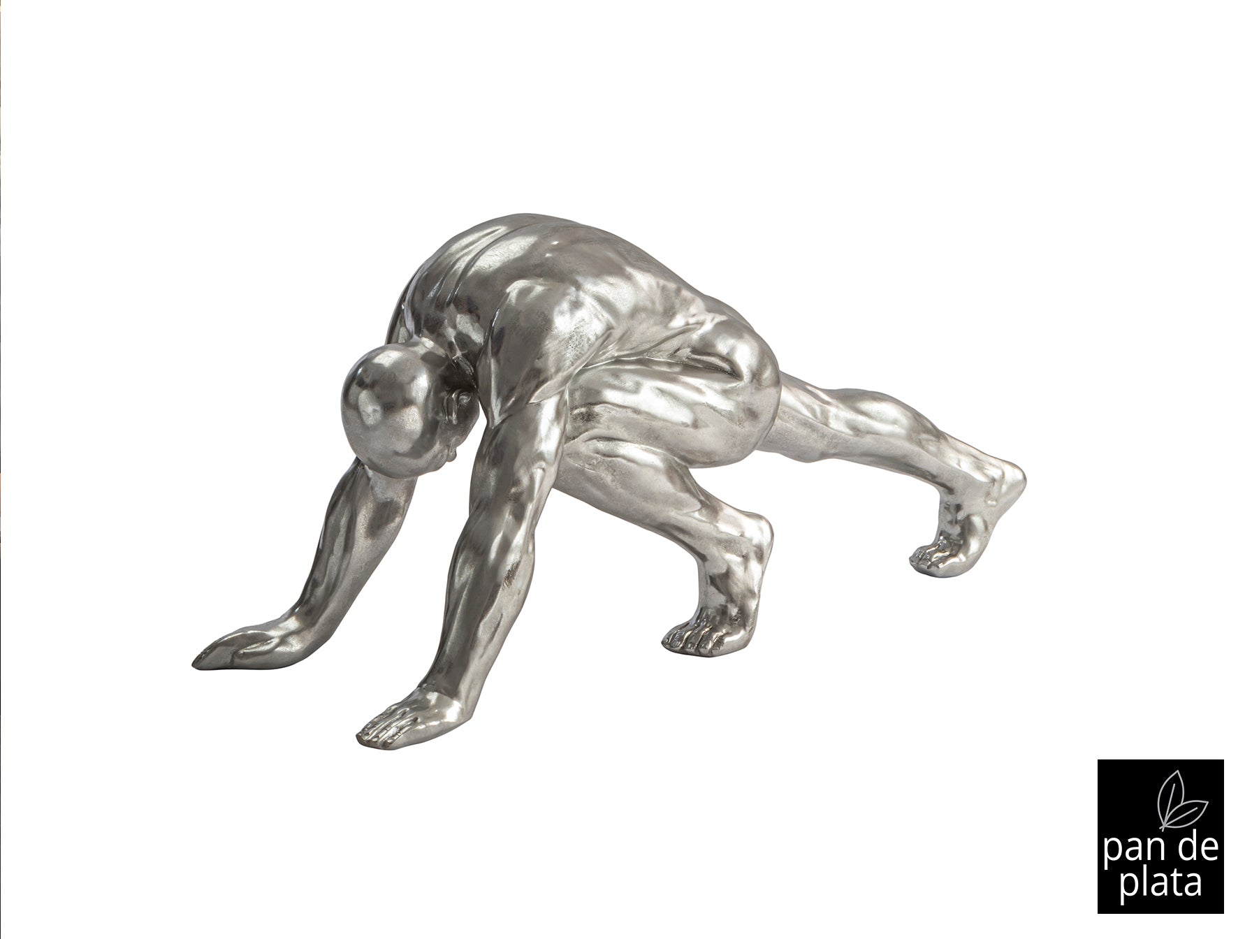Figura Decorativa Asana Plata - Schuller - Calidad Premium | luzguru.com