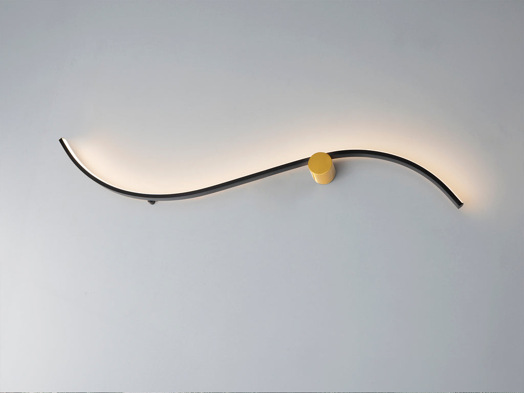 Aplique de Pared Negro Oro - Schuller Siloe - Calidad Premium | luzguru.com