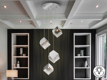 Lámpara Colgante Cromada Priscila - Schuller - Calidad Premium | luzguru.com