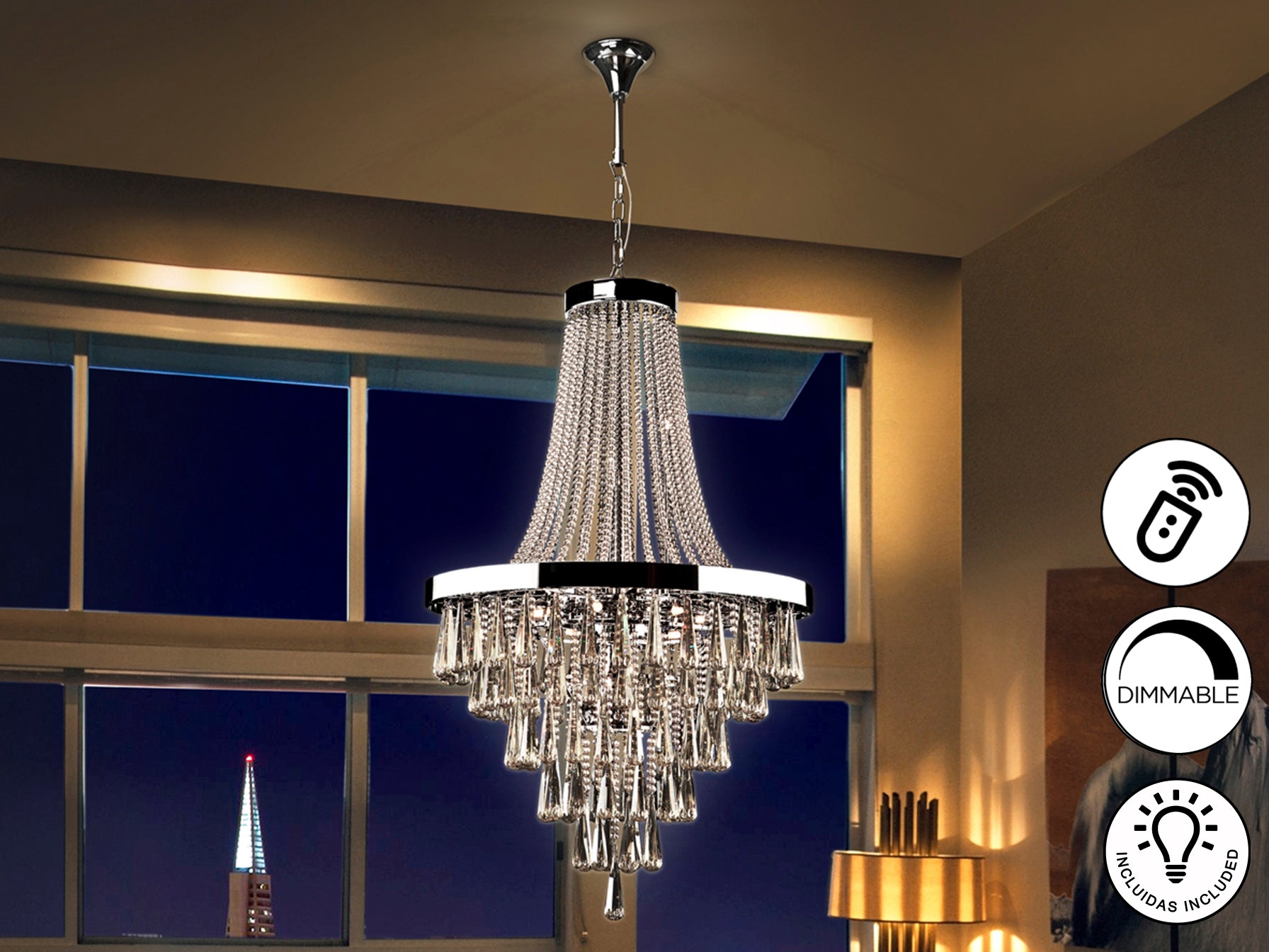 Lámpara Colgante Palace 22 Luces - Schuller - Calidad Premium | luzguru.com