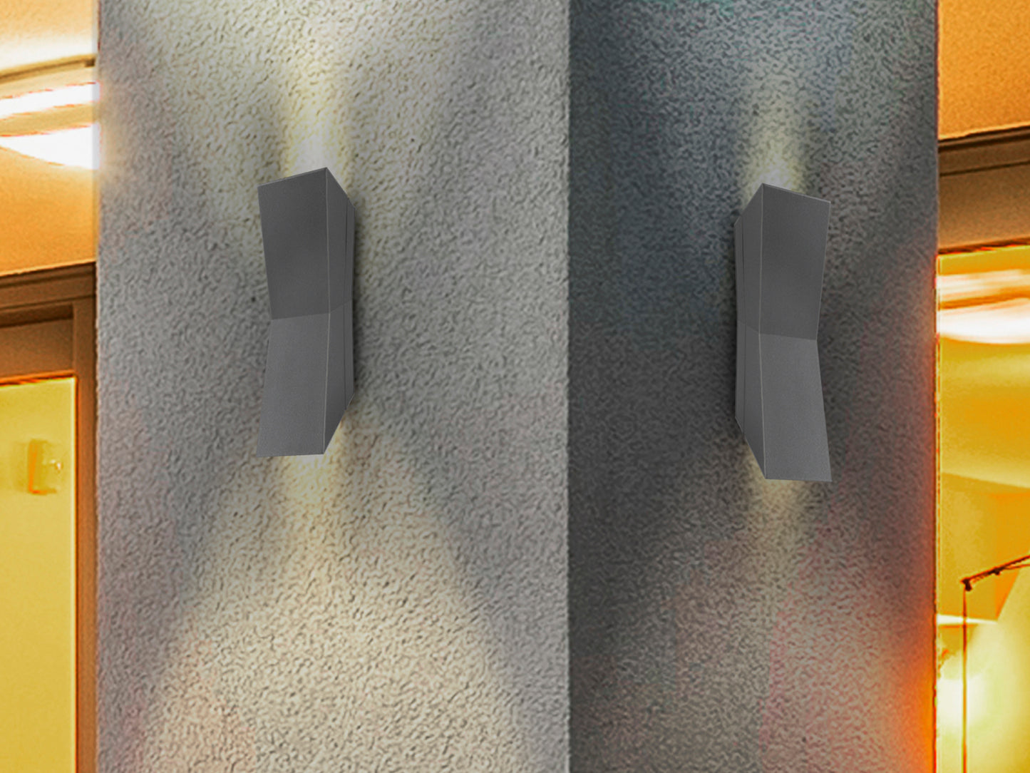 Aplique Exterior LED Gris - Schuller Keops - Calidad Premium | luzguru.com