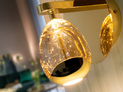 Aplique de Pared Dorado ROCIO - Schuller - Calidad Premium | luzguru.com