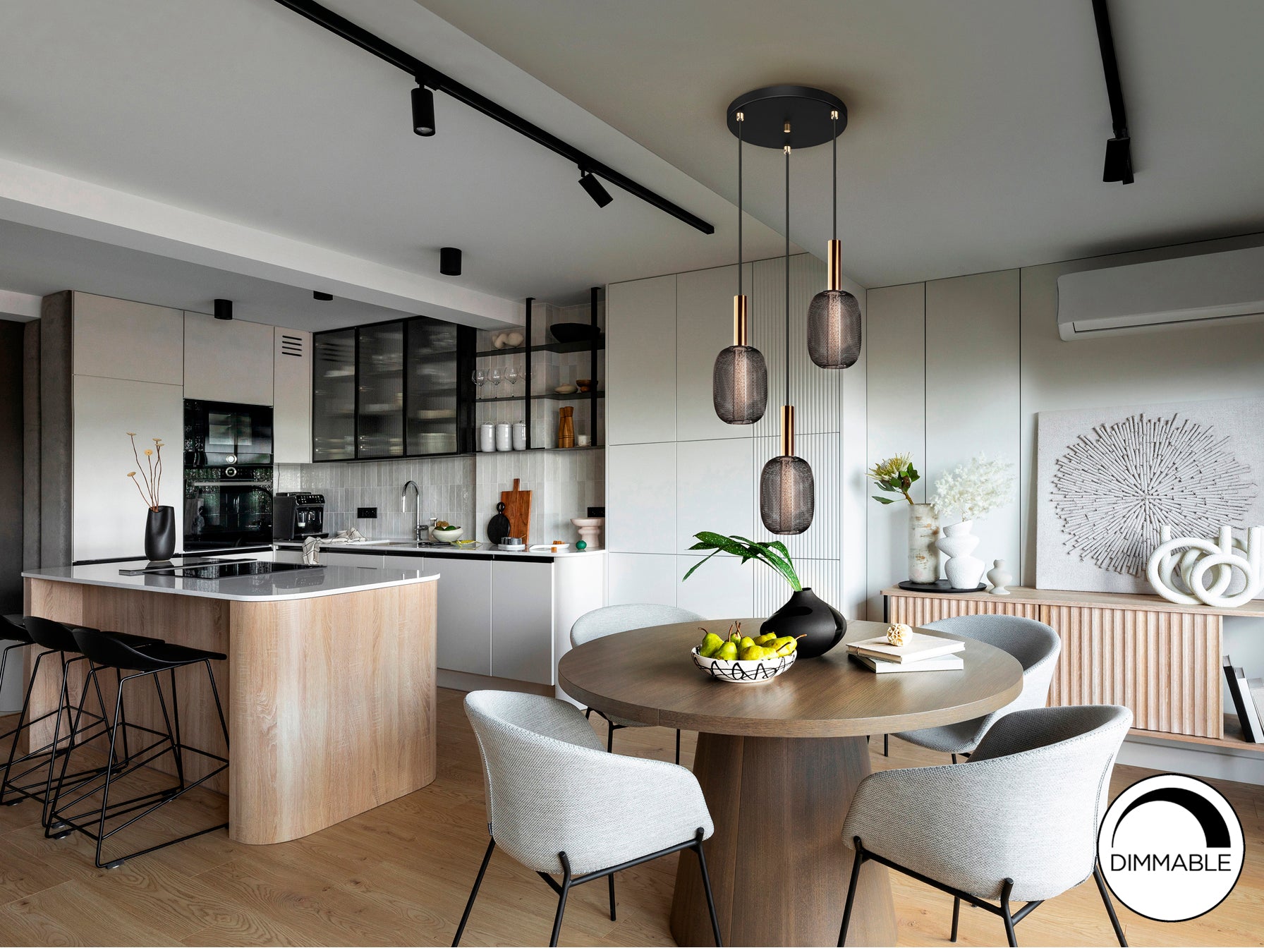 Lámpara de Techo Moderna Oro Negro - Schuller Micrón | luzguru.com