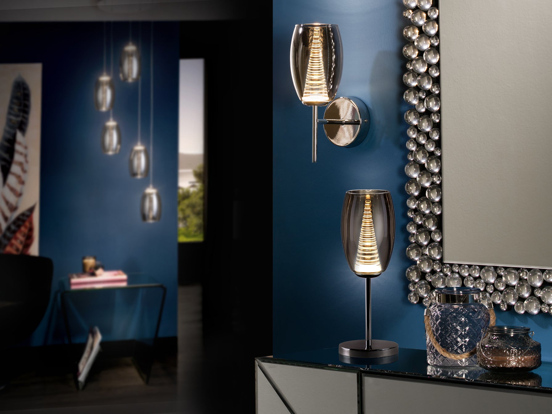 Aplique LED Moderno Cromo - Schuller Nebula | luzguru.com