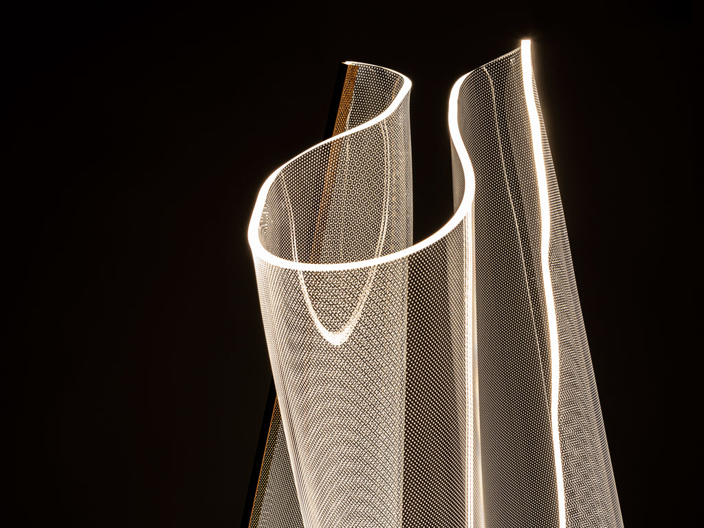 Lámpara de Pie Moderna Oro Rosa - Schuller Velos | luzguru.com