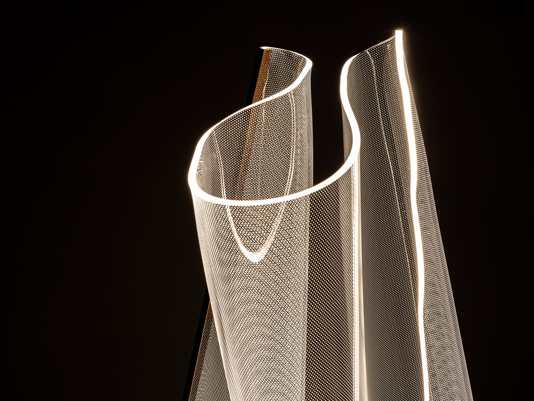 Lámpara de Pie Moderna Oro Rosa - Schuller Velos | luzguru.com