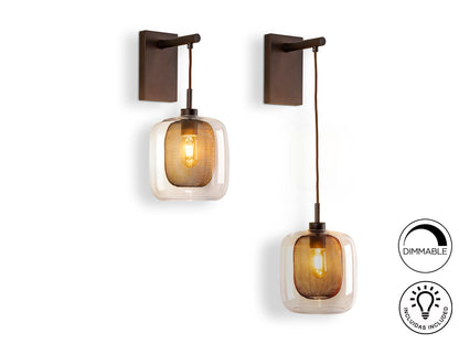 Aplique de Pared Fox Chocolate - Schuller - Calidad Premium | luzguru.com