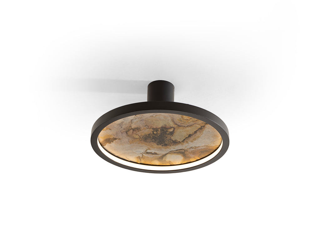 Aplique/Plafón LED Schuller Stone 803641 - Negro Mate - luzguru.com