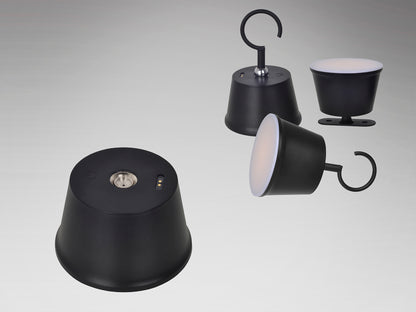 Sobremesa LED Negra Schuller Cuco - Iluminación Exterior | luzguru.com