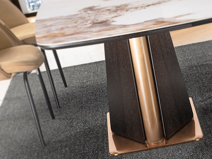 Mesa de Comedor Luca Roble Oscuro - Schuller - 412094 - Vista 2