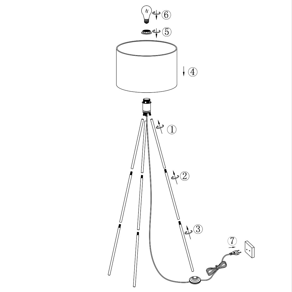 Detalle estructura barras del pie salón Tivoli ALEMAR níquel satina