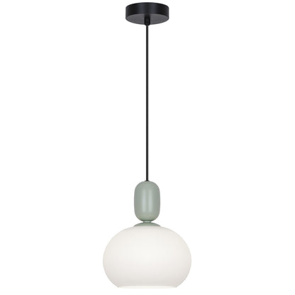 Colgante Mint Verde E27 ALEMAR con tulipa opal - Vista principal