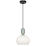 Colgante Mint Verde E27 ALEMAR con tulipa opal - Vista principal