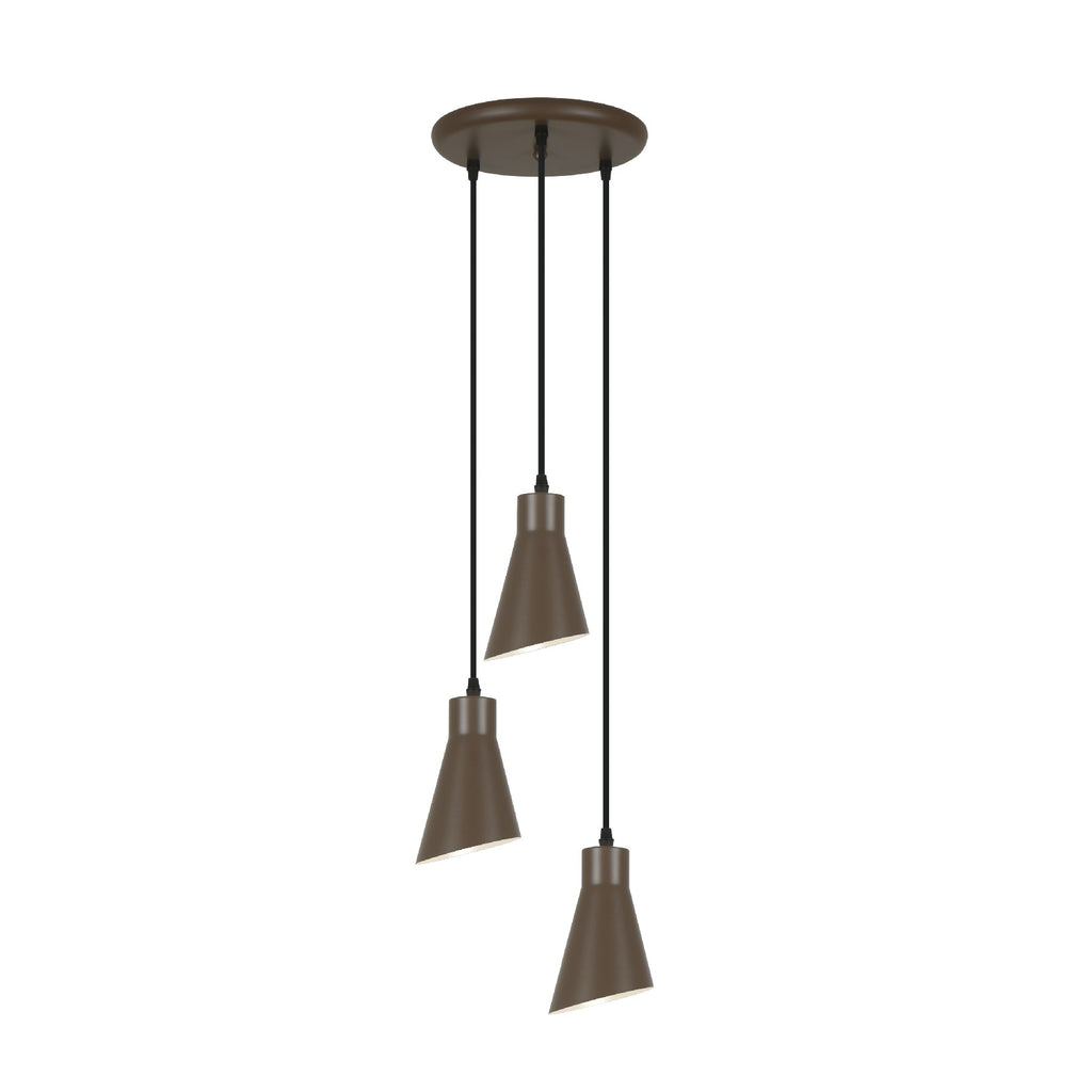 Lámpara Colgante Redonda 3 Luces Bera - Marrón - Schuller - 13321 - Vista 4