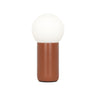 Lámpara sobremesa Mint Terracota ALEMAR con tulipa opal - Vista principal