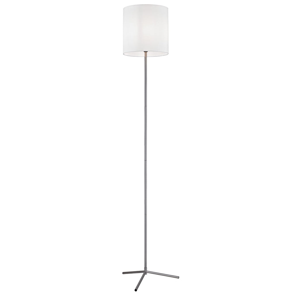 Pie de salón Clio plata ALEMAR con pantalla textil - Vista principal