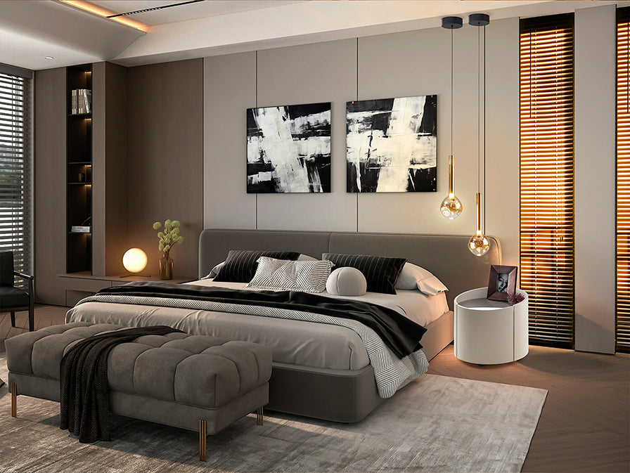 Mesita de Noche Redonda Iza Caqui - Schuller - 411844 - Vista 1