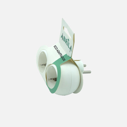 Adaptador fabricado en Policarbonato color Blanco para enchufes