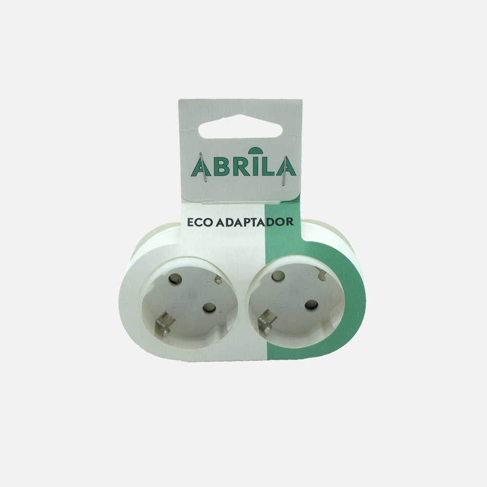 Adaptador 2 Tomas Fabrilamp / Abrila 260206201 con Protección Infantil
