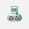 Adaptador 2 Tomas Fabrilamp / Abrila 260206201 con Protección Infantil