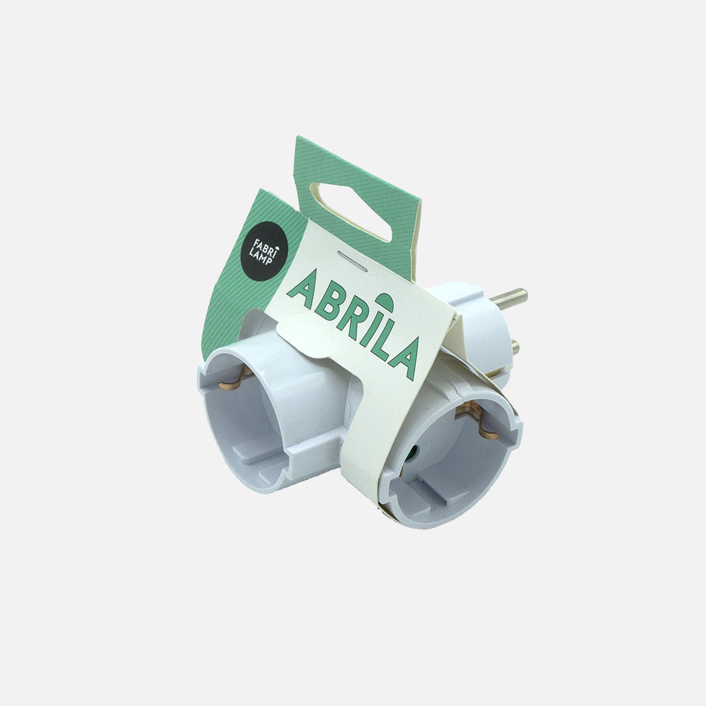 Adaptador 3 Tomas Fabrilamp / Abrila 260204201 con Protección Infantil
