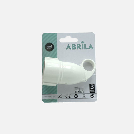Base Aérea Retráctil Blanca 16A 230V Fabrilamp - Vista frontal principal en fondo blanco | LuzGurú