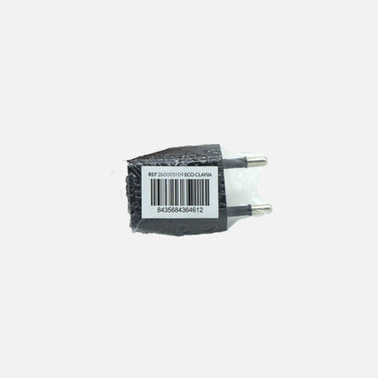 Clavija Retráctil Eco Mod5 10A 230V Negro Fabrilamp encendida con proyección de luz y ambiente | LuzGurú