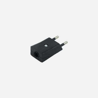 Clavija Retráctil Eco Mod5 10A 230V Negro Fabrilamp - Vista frontal principal en fondo blanco | LuzGurú