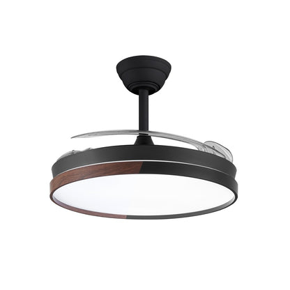 Elegante ventilador con aspas retráctiles ideal para salones