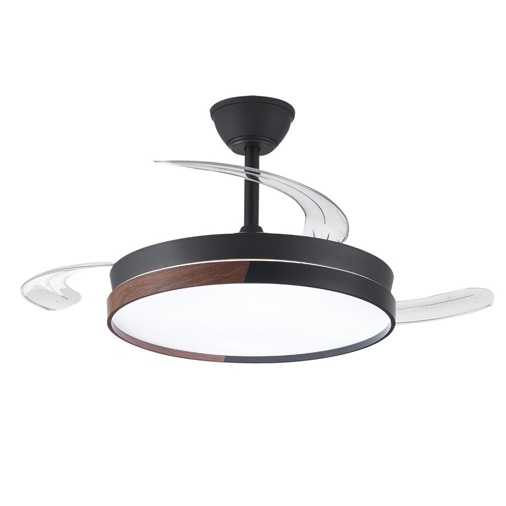 Ventilador Ecoro fabricado en Acero color Negro y Madera