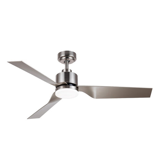 Ventilador de Techo Ekos con Luz LED CCT 15W Níquel Satinado CristalRecord - vista principal | CristalRecord
