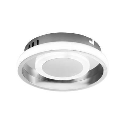 Plafón Moderno LED Elma Cromo – vista principal · Ref. 178582020
