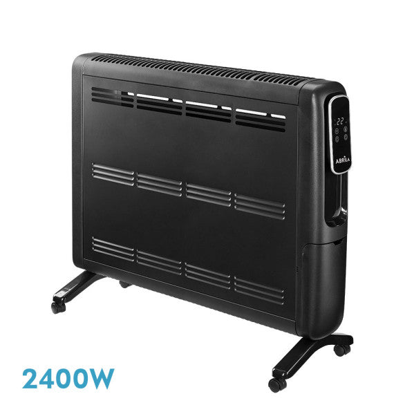 Emisor Térmico Alpino 2400W Negro de Fabrilamp. Diseño elegante y funcional.