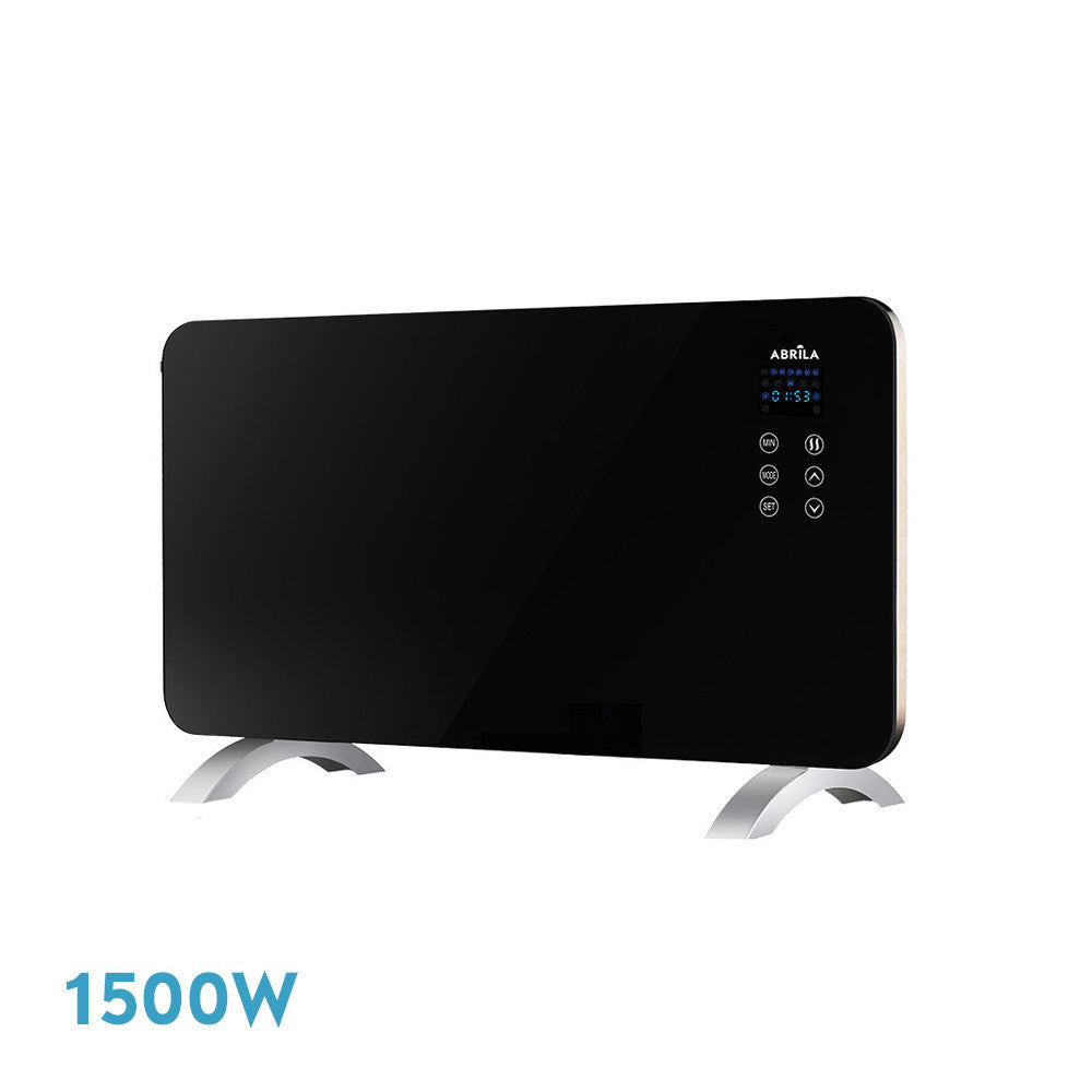 Emisor Térmico Cristal 1500w Negro Himalaya Fabrilamp / Abrila 232221509