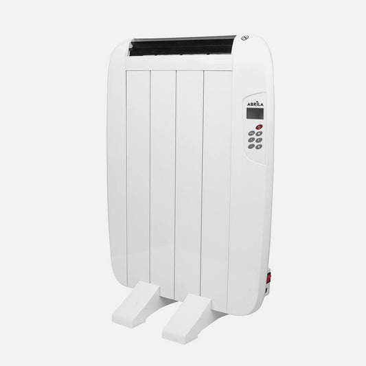 Emisor térmico GABAN fabricado en metal y aluminio color blanco con pantalla LCD