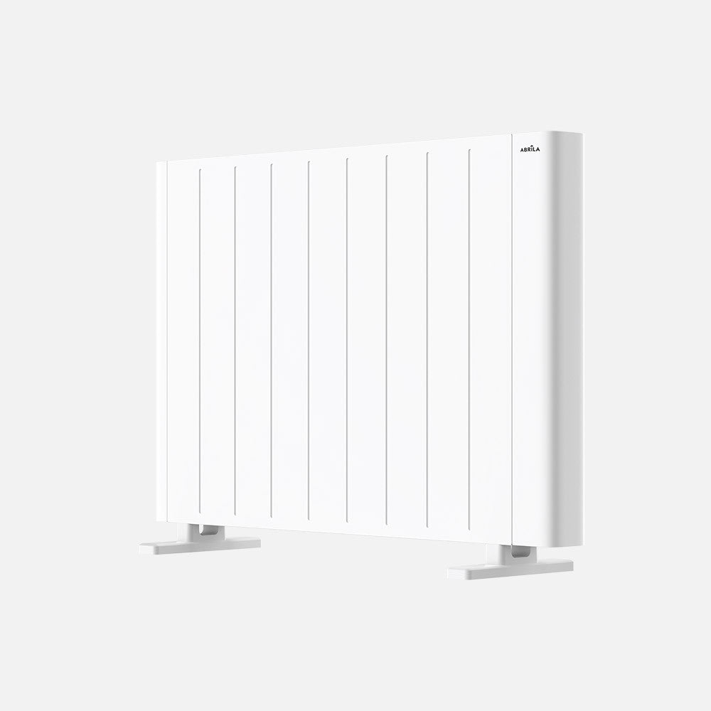 Emisor térmico fabricado en metal y aluminio, color blanco