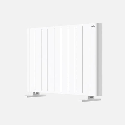 Emisor térmico fabricado en metal y aluminio, color blanco