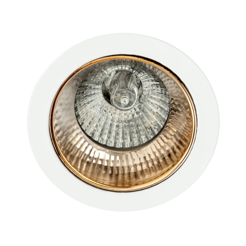 Foco empotrable ALFABETO Fabrilamp / Abrila 095881029 orientable oro y blanco