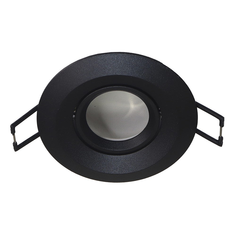 Empotrable Basculante Redondo Negro CristalRecord 01-802-00-180