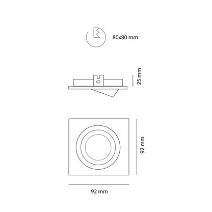 Iluminación moderna y funcional ideal para pasillos
