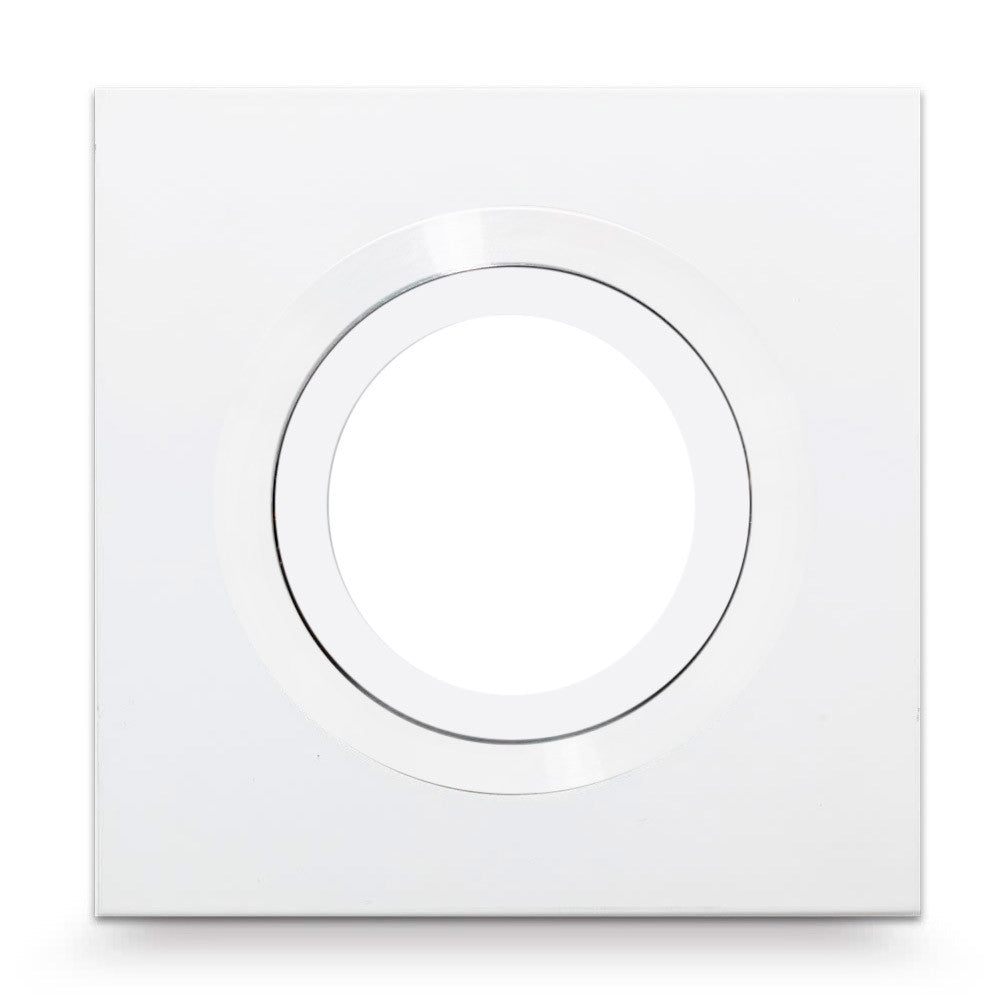 Foco empotrable Itaca cuadrado blanco Fabrilamp / Abrila ref. 99.8001-BLANCO/BLA