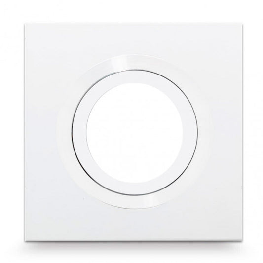 Empotrable de Techo Orientable Itaca Cuadrado GU10 Blanco Fabrilamp - vista principal | Fabrilamp / Abrila