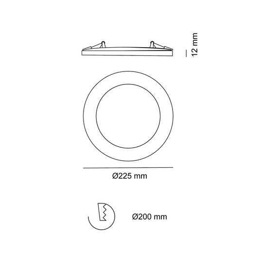 Downlight Know fabricado en aluminio blanco y acrílico
