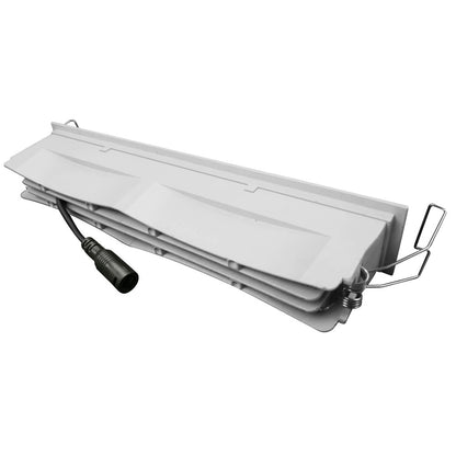 Empotrable LED lineal con 1400 lúmenes, luz neutra, perfecto para espacios de trabajo.