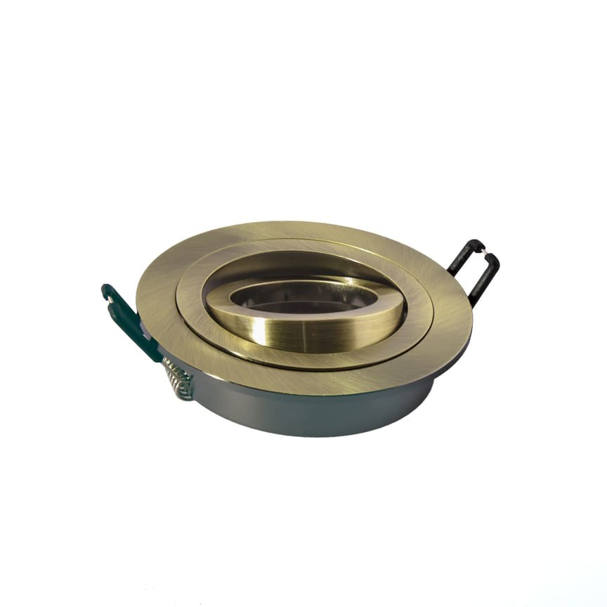 Foco Helium fabricado en Aluminio color Oro Viejo