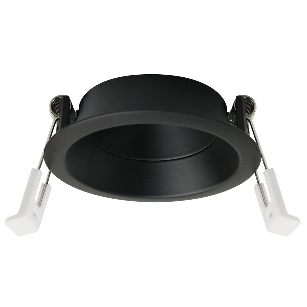 Empotrable Redondo Fijo Fit 75 Negro CristalRecord 00-700-01-180
