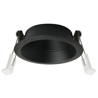 Empotrable Redondo Fijo Fit 75 Negro CristalRecord 00-700-01-180
