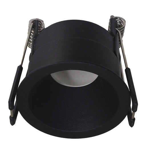 Empotrable techo redondo negro CristalRecord 01-807-00-180 para bombilla GU10
