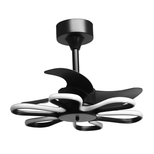 Ventilador de Techo Enebro Negro – vista principal · Ref. F-1063 BK